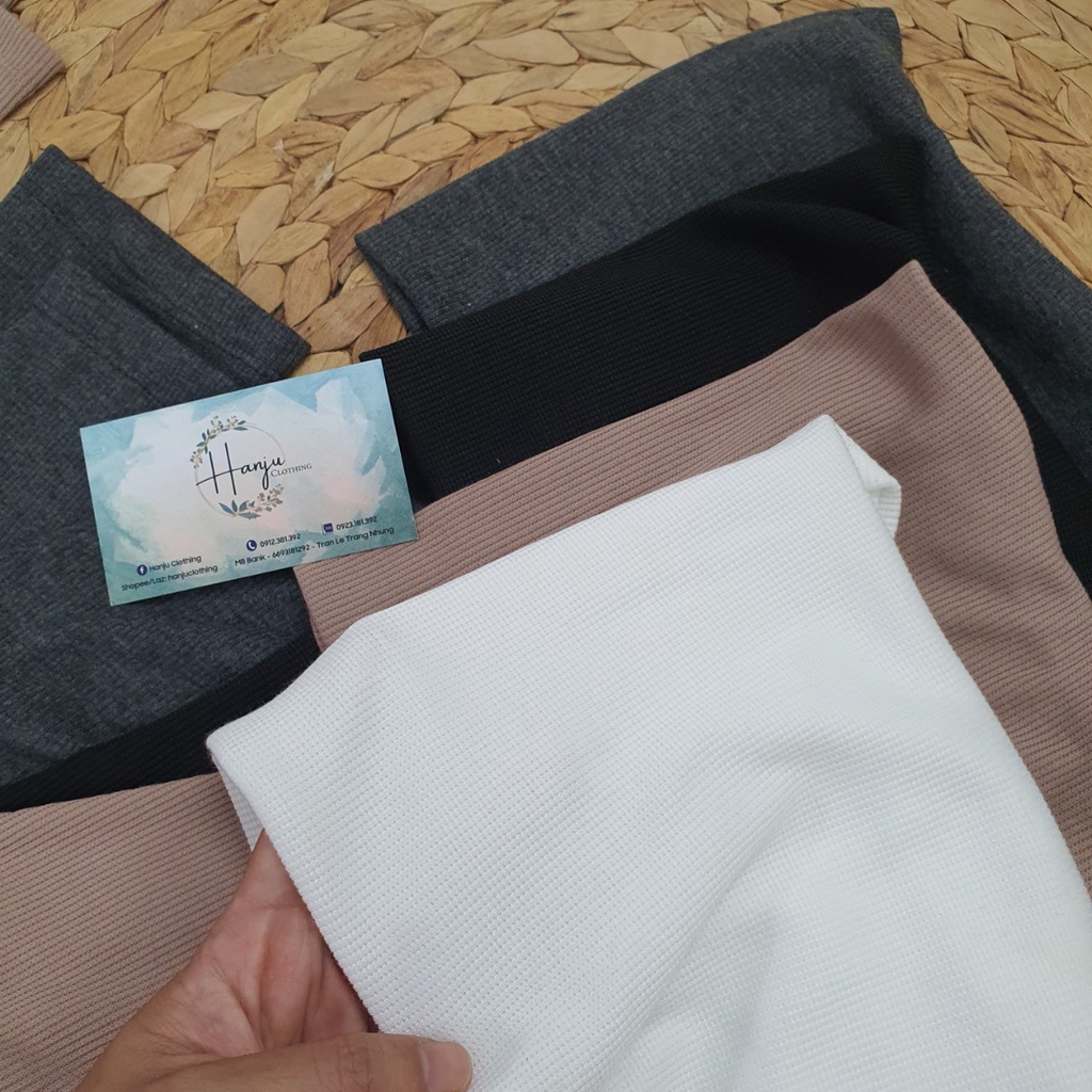 Áo Trễ Vai Tay Rời Chất Thun Gân Tổ Ong Phong Cách Ulzzang - Hanju