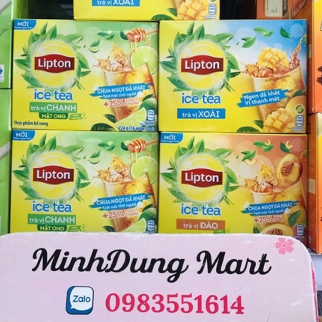 Trà Lipton Ice tea các vị đóng hộp 224g(16 gói)