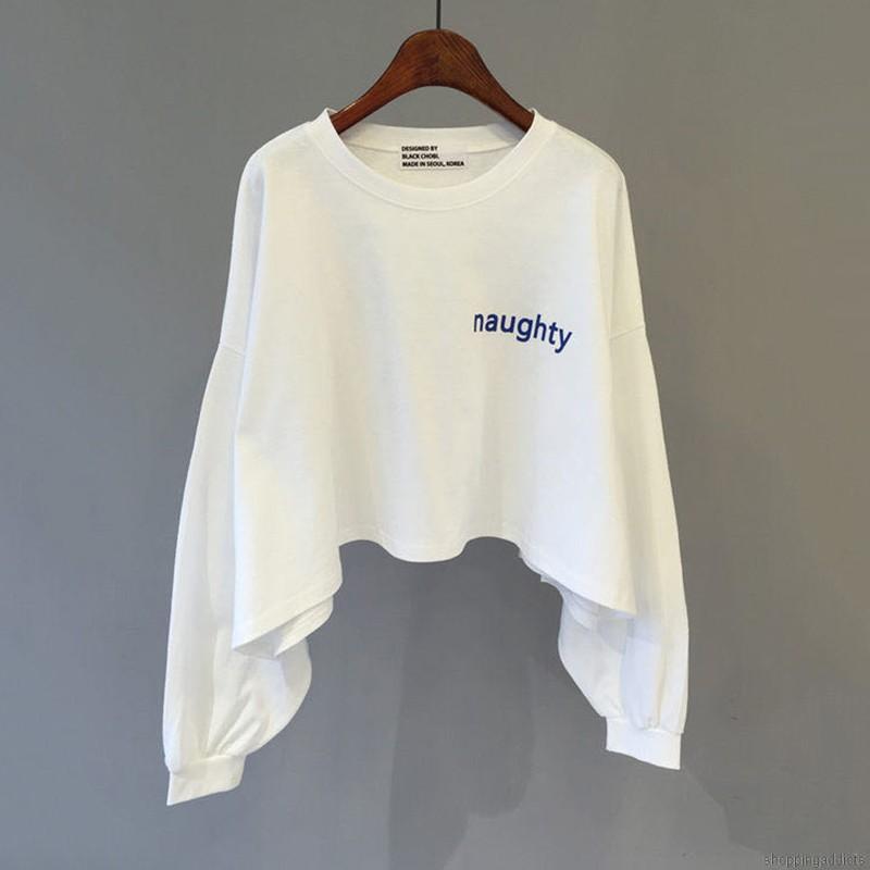 Áo Thun Sweater Cổ Tròn Phong Cách Trẻ Trung Thời Trang Mùa Thu Cho Nữ