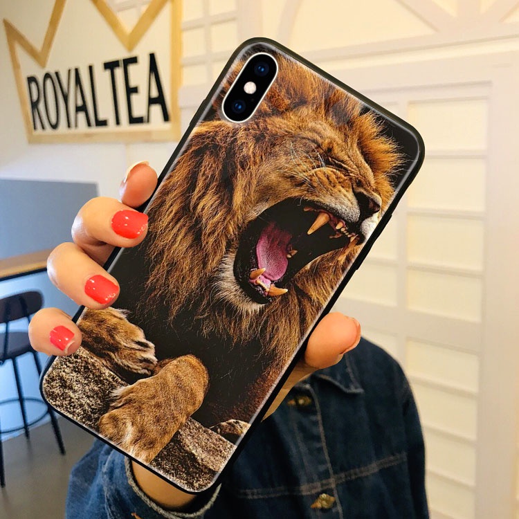 Ốp Lưng Iphone 8 plus đẹp Hình Hổ Báo Sư Tử_126 Retailsy 6plus/6splus/7/7plus/8/8plus/x/xr/xs/11/12/pro/max/promax