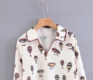 Sơ mi cổ V zara
