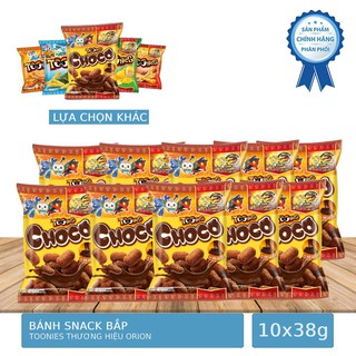 Bịch 10 Gói Bánh Bắp Snack Toonies Thương Hiệu Orion Gói 38g