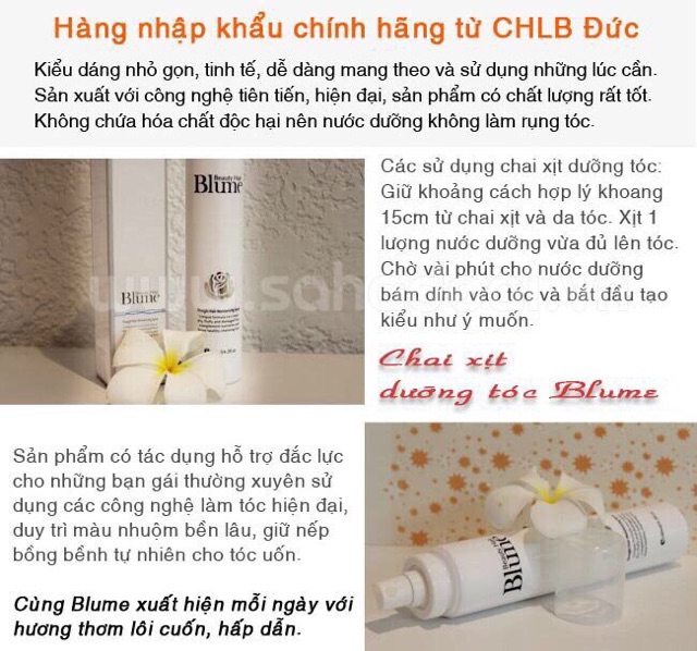 Sữa dưỡng tóc Blume | BigBuy360 - bigbuy360.vn