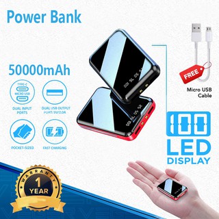 Chính Hãng Pin sạc dự phòng Mini 50000mAh Pin Li-Polymer 2 đầu vào 2 đầu ra cho điện thoại máy tính bảng