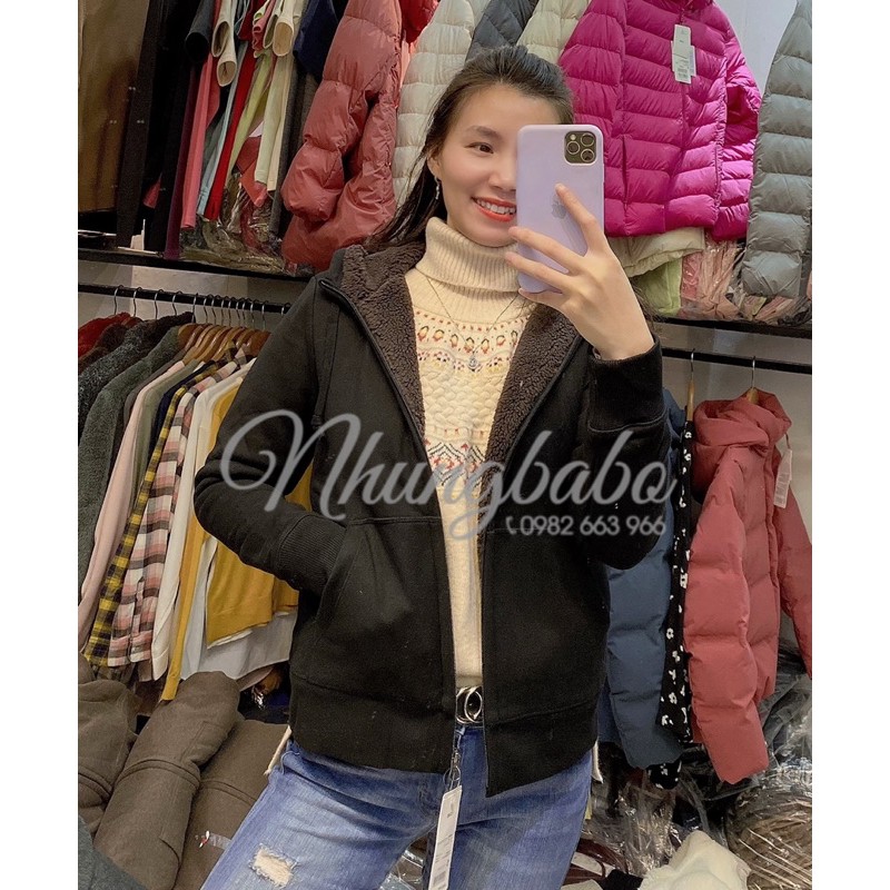 Áo nỉ lót lông cừu nữ Uniqlo | BigBuy360 - bigbuy360.vn