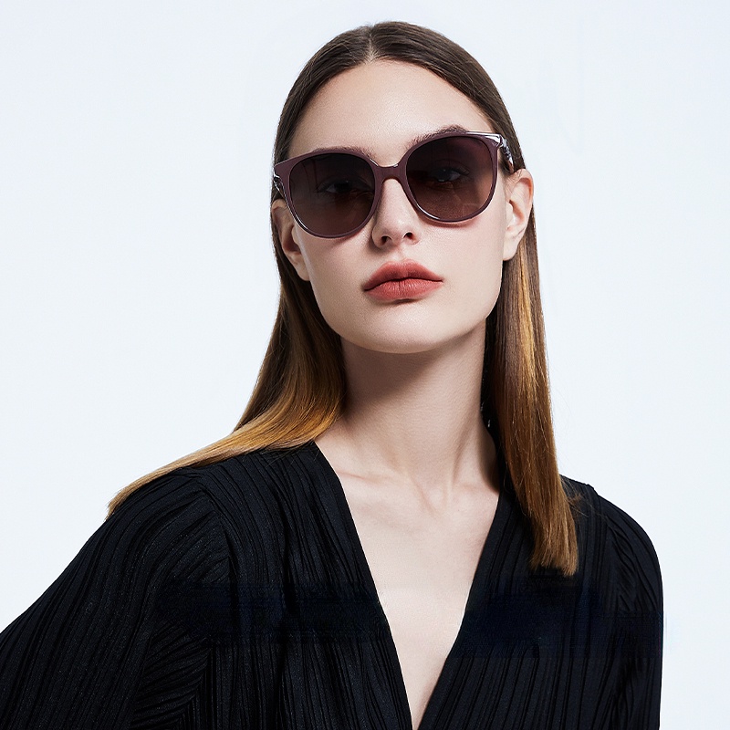 Kính mát phân cực ZEliN LS327 gọng tròn lớn thời trang