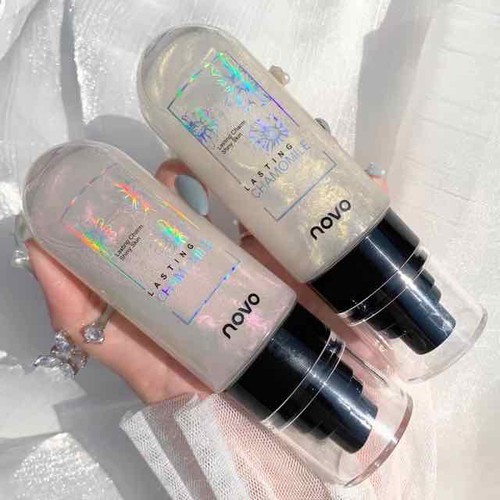 🌸Xịt khoá lớp makeup giữ lớp nền lâu trôi NOVO CHAMOMILE có nhũ mịn lấp lánh