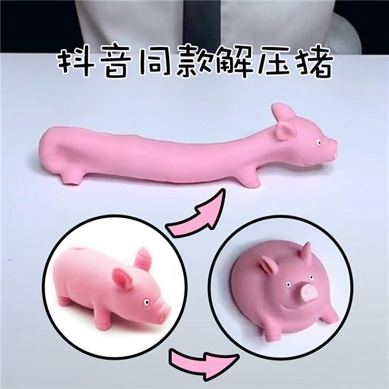 Lợn Silicon, Heo Silicon Xả Stress Thay Đổi Hình Dạng Silicon Đàn Hồi HÀNG CÓ HỘP