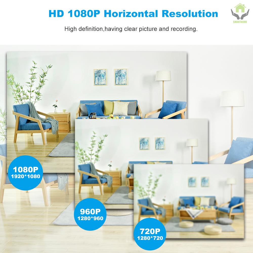 Camera An Ninh Hd 1080p Wifi Hỗ Trợ P2P Có Khe Cắm Thẻ Tf