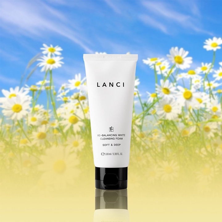 Sữa Rửa Mặt Trắng Da Lanci Whitening Deep Clean 100ml Hàn Quốc Mit Beauty Làm Sạch Da Ngăn Ngừa Mụn