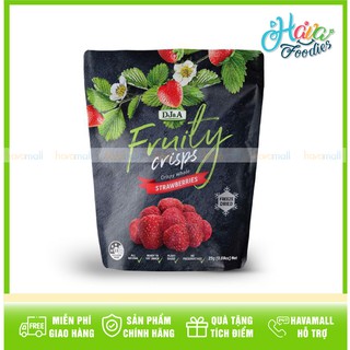 [HÀNG CHÍNH HÃNG] Dâu Tây Sấy DJ&A 25gr