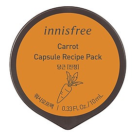 Mặt nạ rửa dạng hủ từ cà rốt innisfree Capsule Recipe Pack Carrot 10ml [CAM KẾT HÀNG CHÍNH HÃNG]