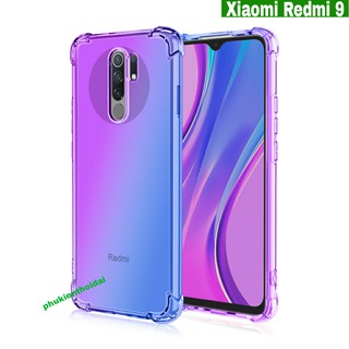 Ốp lưng Redmi 9 dẻo đa sắc thời trang 4 góc chống sốc