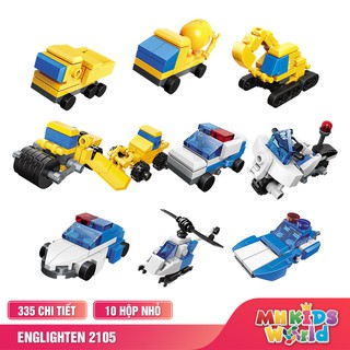 Đồ chơi xếp hình Enlighten 2105 công trường / cảnh sát (giao mẫu ngẫu nhiên)