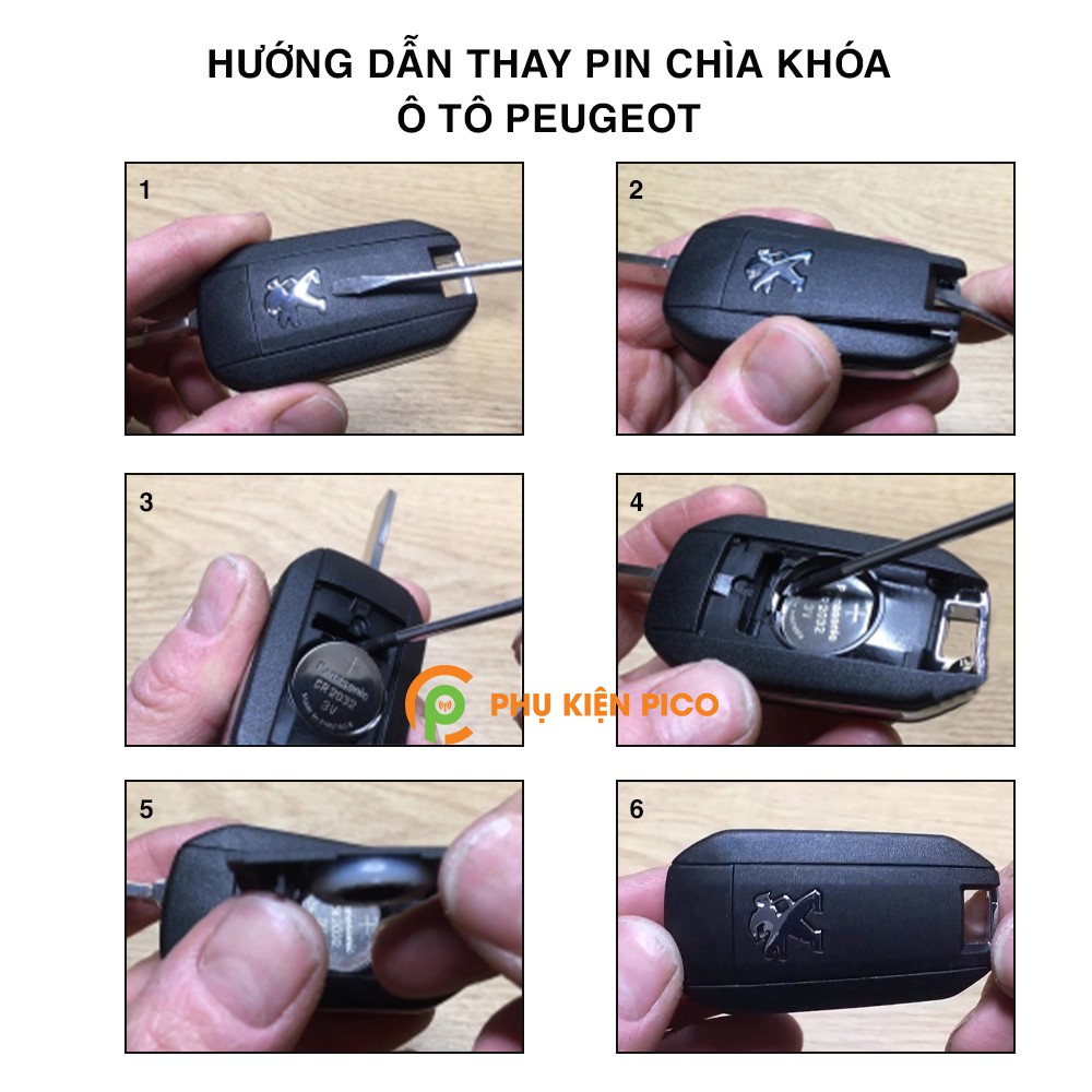 Pin chìa khóa ô tô Peugeot 408 chính hãng sản xuất theo công nghệ Nhật Bản – Pin chìa khóa Peugeot 408