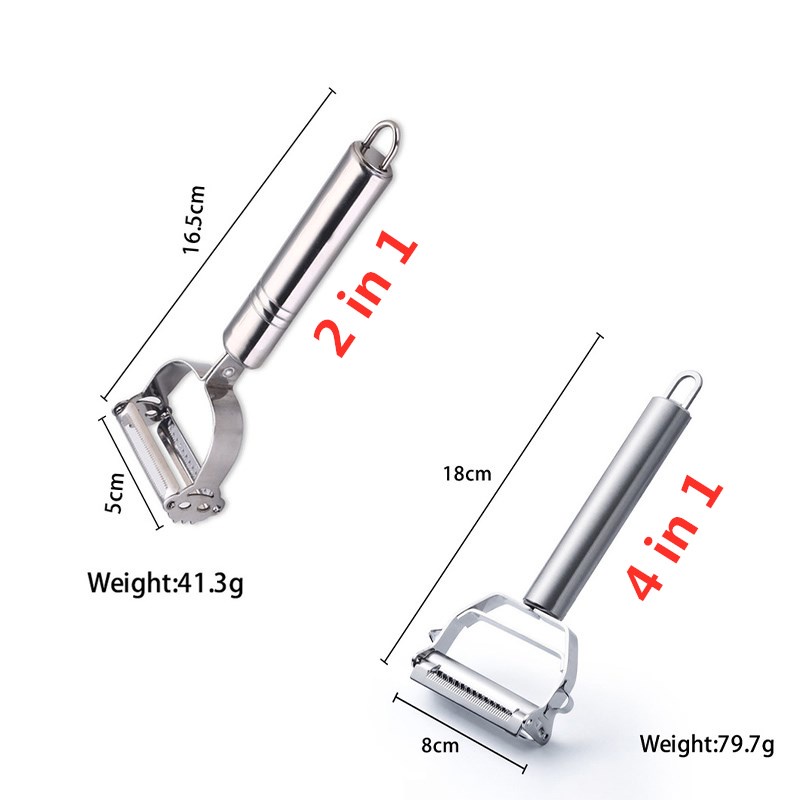 Dụng Cụ Gọt Vỏ Rau Củ Quả 4 Trong 1 Tiện Lợi