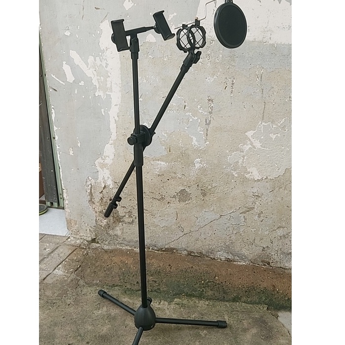 Chân đế micro đứng có kẹp điện thoại IP - 205 Và MS - 017