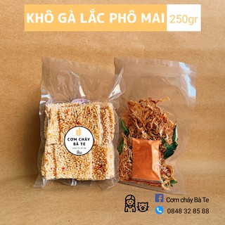Cơm cháy chà bông Bà Te - mix khô gà lắc phô mai - Gói 250gr
