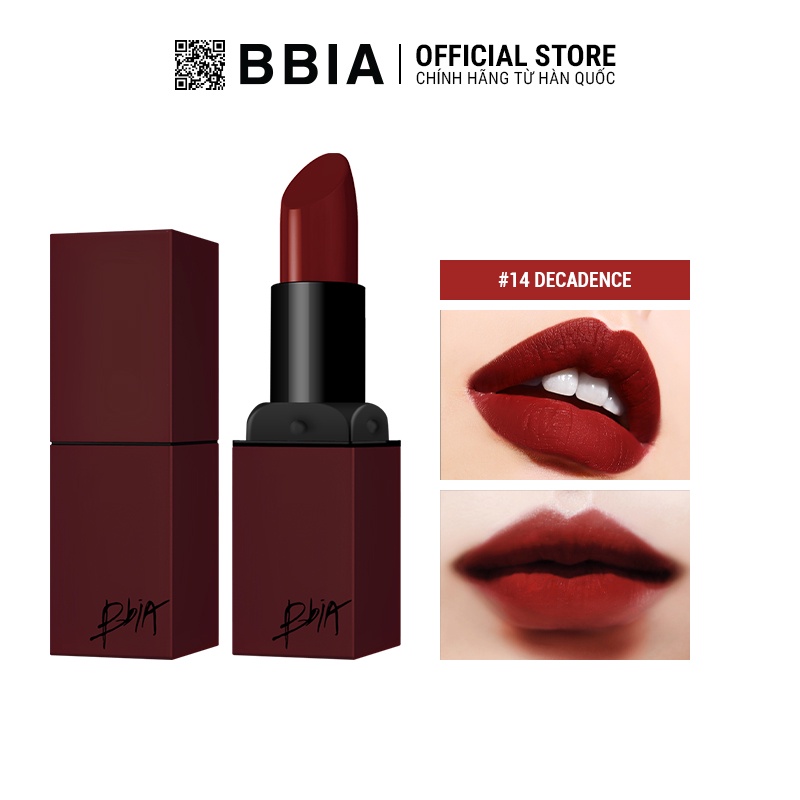 Son Thỏi Lì Bbia Last Lipstick Version 3 (5 màu) 3.5g Bbia Offical Store