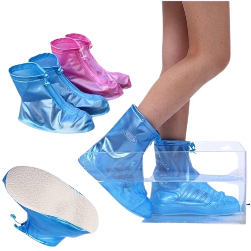 Ủng Đi Mưa, Giày Đi Mưa Bảo Vệ Giày Không Bị Ướt Có Đế Cao Su Chống Trơn Trượt