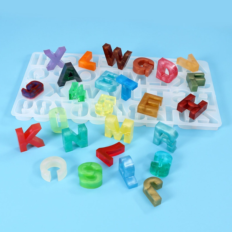 Khuôn Silicone Làm Bánh Hình Chữ Cái &amp; Số Cho Bé