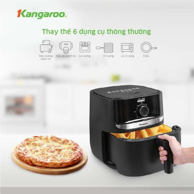 NỒI CHIÊN KHÔNG DẦU KANGAROO KG6AF1 ( 6 LÍT - 1700W )