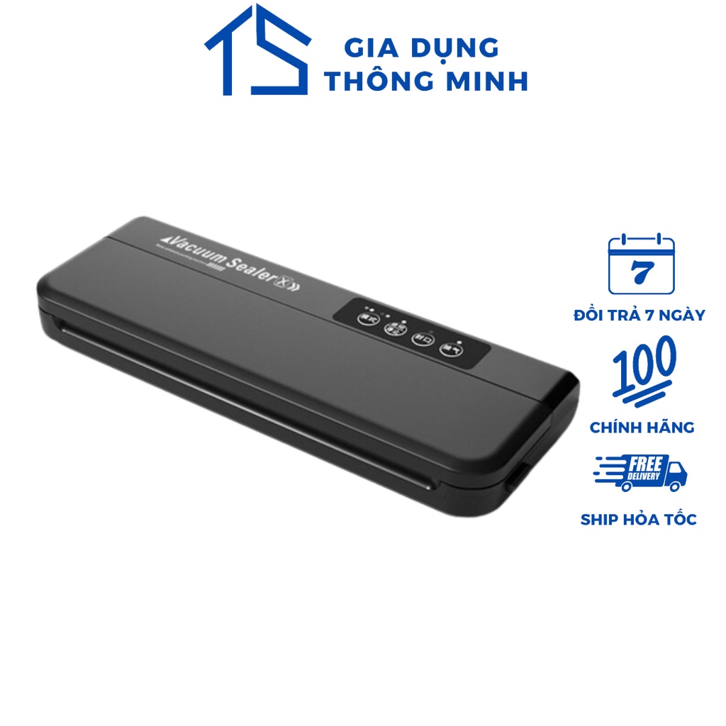 Máy Hút Chân Không Thực Phẩm Kèm Hàn Miệng Vacuum Sealer  Hút Siêu Khỏe Hết Khí Ép Chân Không