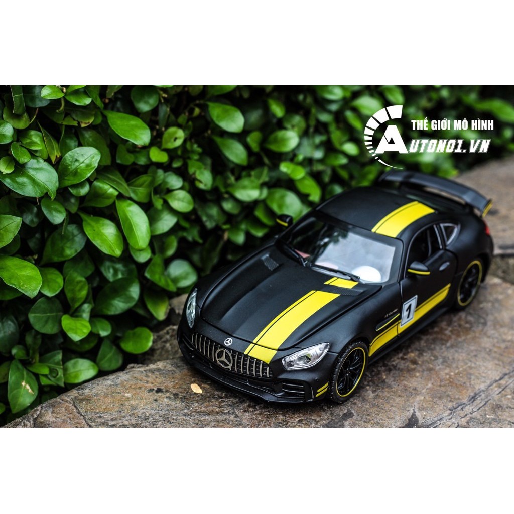 MÔ HÌNH XE MERCEDES AMG GT R MATT BLACK 1:24 CHE ZHI 6831