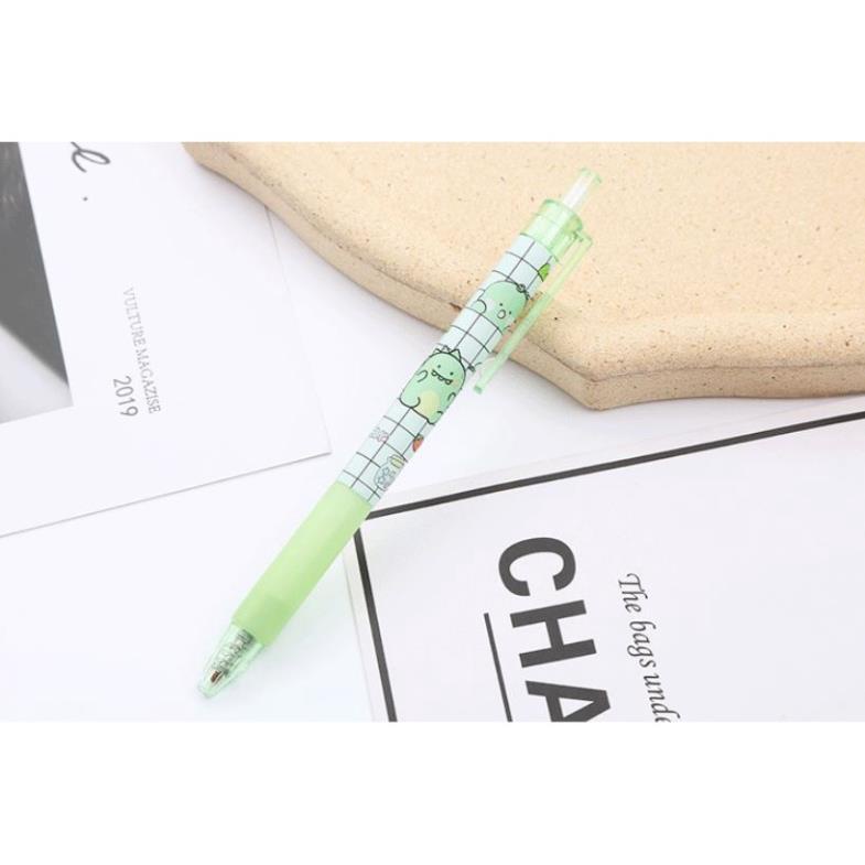 Bút Gel Bấm Khủng Long Mực Đen 0,5mm Ngộ Nghĩnh H151