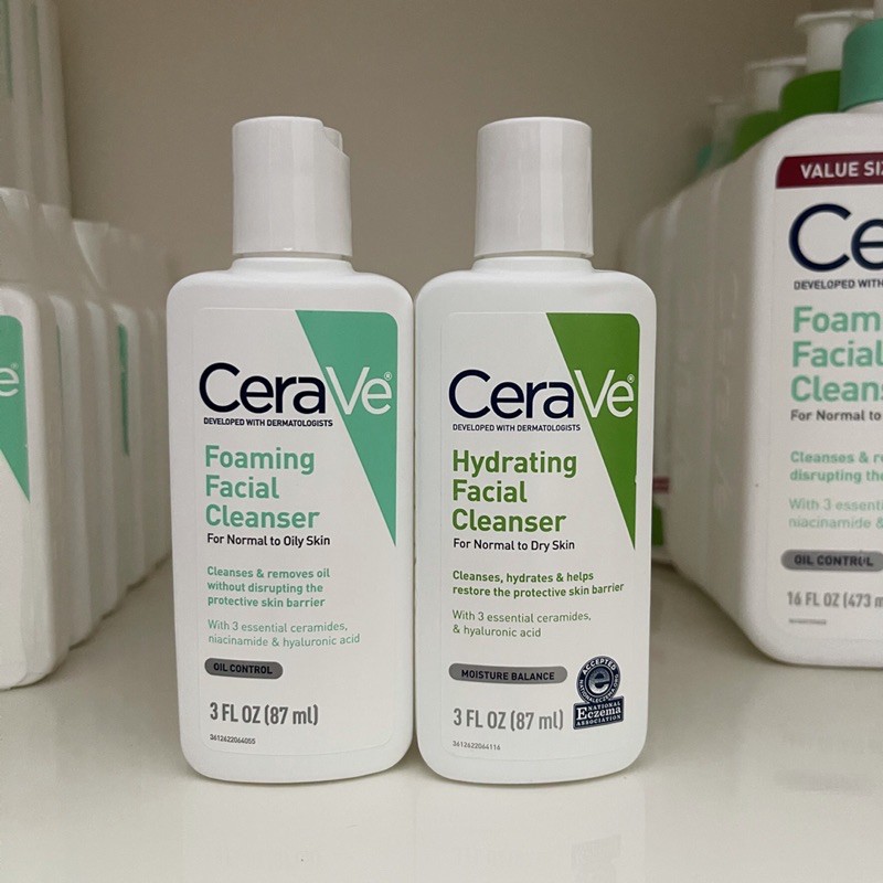 Sữa rửa mặt CeraVe cực kì an toàn và dịu nhẹ 87ml | BigBuy360 - bigbuy360.vn