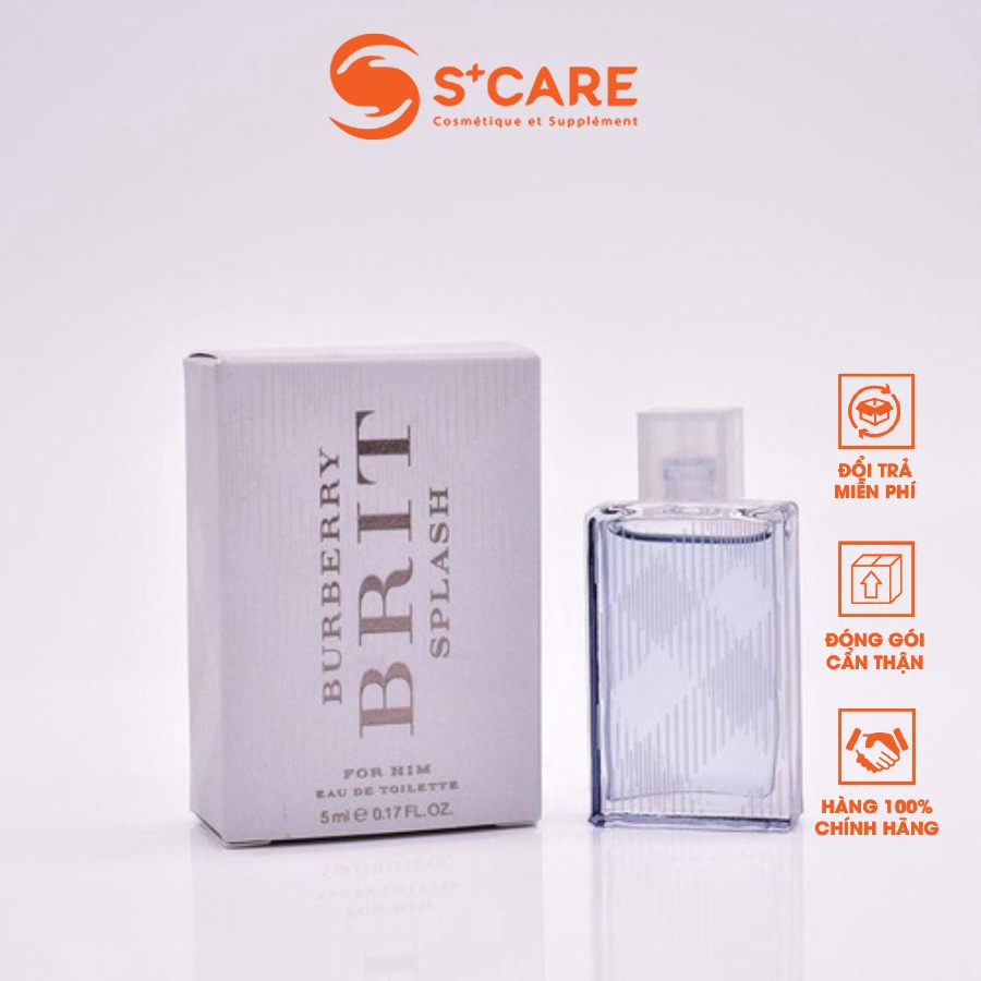 Nước Hoa Burberry Brit for him - mini 5ml - Nước hoa mang lại vẻ sang trọng, cuốn hút cho phái mạnh