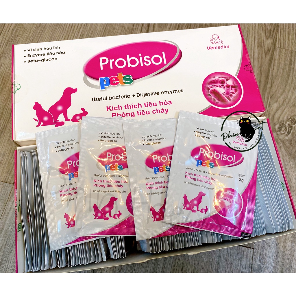 Men tiêu hoá cho mèo Probisol Vemedim pets - gói 5g chính hãng | phinthecat