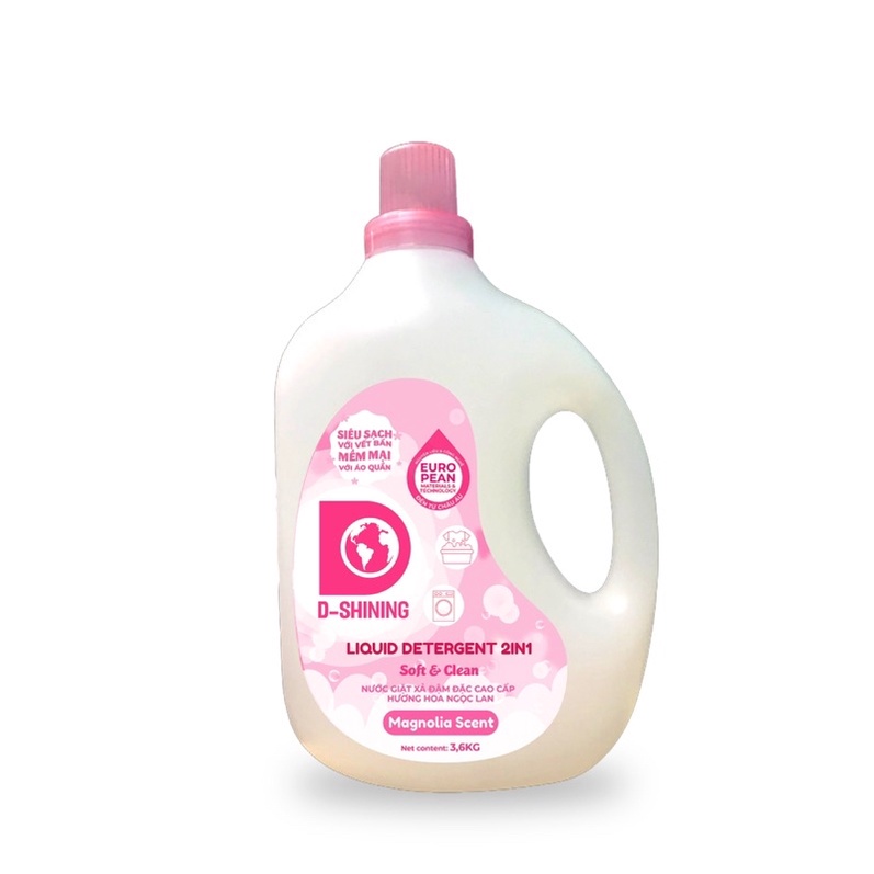 Nước Giặt Xả Quần Áo 2in1 D-Shining 3.6kg