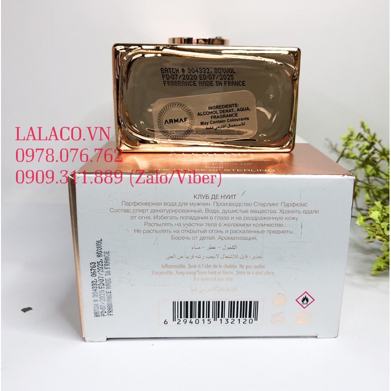 [Mã 1512FMCGSALE giảm 8% đơn 500K] Nước hoa Club de Nuit Milestone EDP 105ml | BigBuy360 - bigbuy360.vn