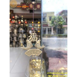 Chuông Gió Phong Thủy Bằng Đồng Cá Chép