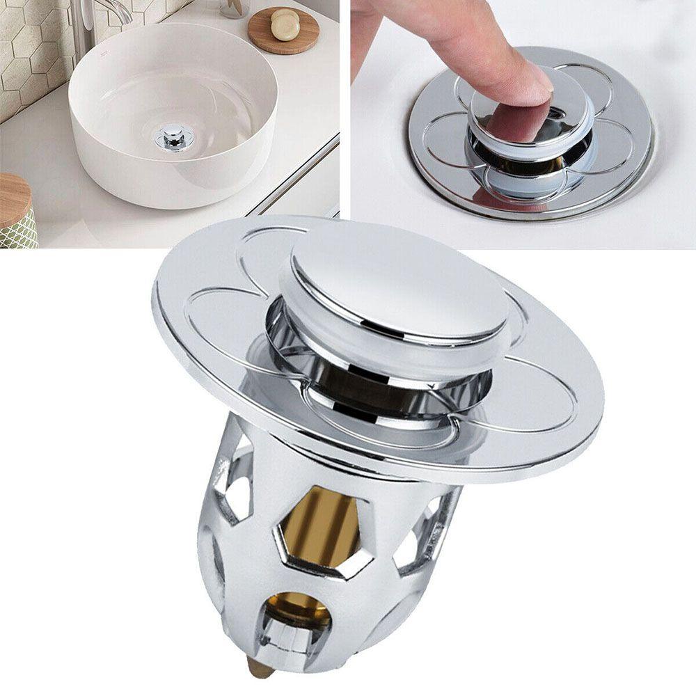 Nắp Chặn Cống Thoát Nước Bồn Rửa Mặt Bằng Thép Không Gỉ
