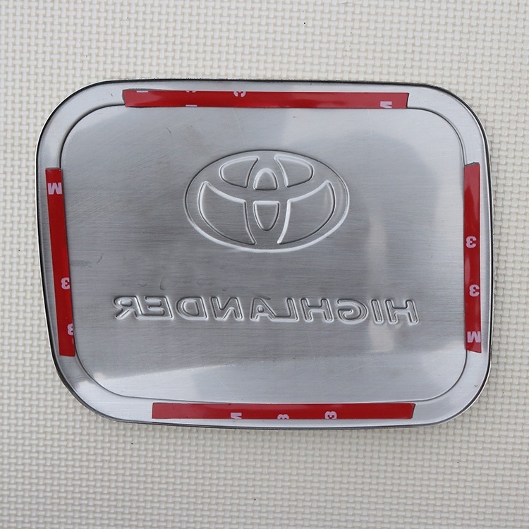 Toyota Highlander Ruo Si Corolla mới và cũ đã sửa đổi phụ kiện đặc biệt bằng thép không gỉ dán nắp bình xăng