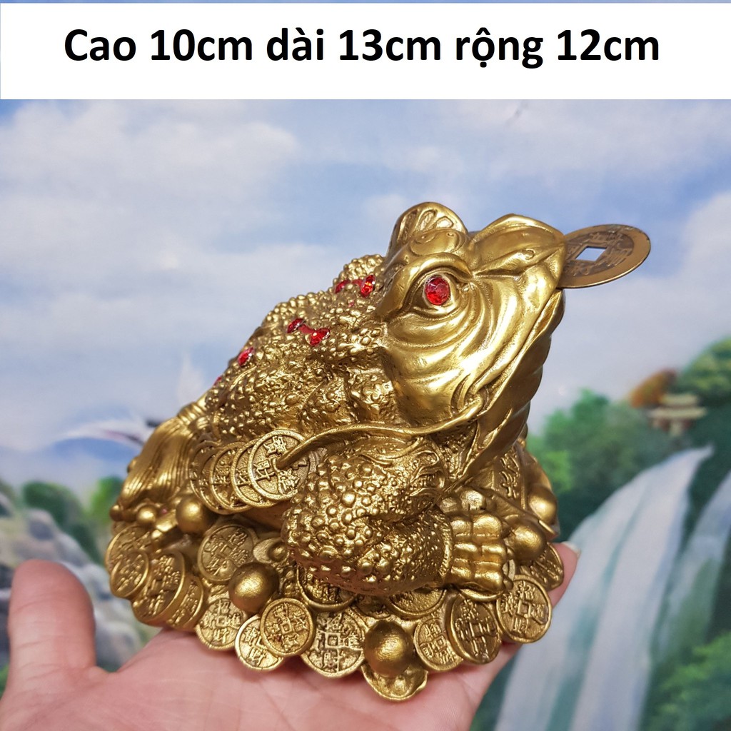 Cóc ngậm tiền (Thiềm thừ) bằng đồng vàng | BigBuy360 - bigbuy360.vn