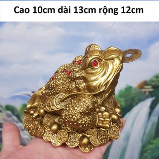 Tượng cóc 3 chân thiềm thừ bằng đồng MS30a