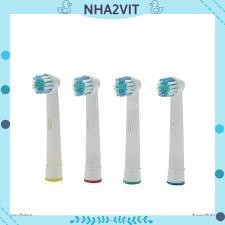 Set 4 đầu bàn chải thay thế cho máy đánh răng điện Braun Oral B