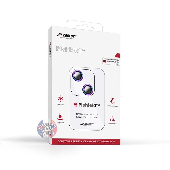 Ốp viền kính bảo vệ Camera ZEELOT PIshield IP 13 / 13 Mini