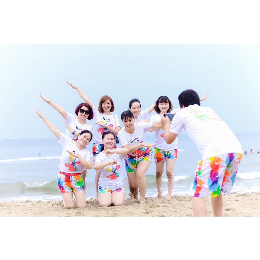 Quần đôi đi biển- màu LOANG SƠN full size 13-100kg