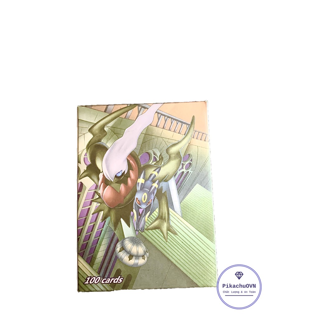 Bộ Thẻ Bài Chơi Pokemon 100 Thẻ (32Gx,62Tagteam,6Trainer) Chơi Đối Kháng Cao Cấp