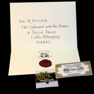 Thư nhập học + vé tàu Hogwarts