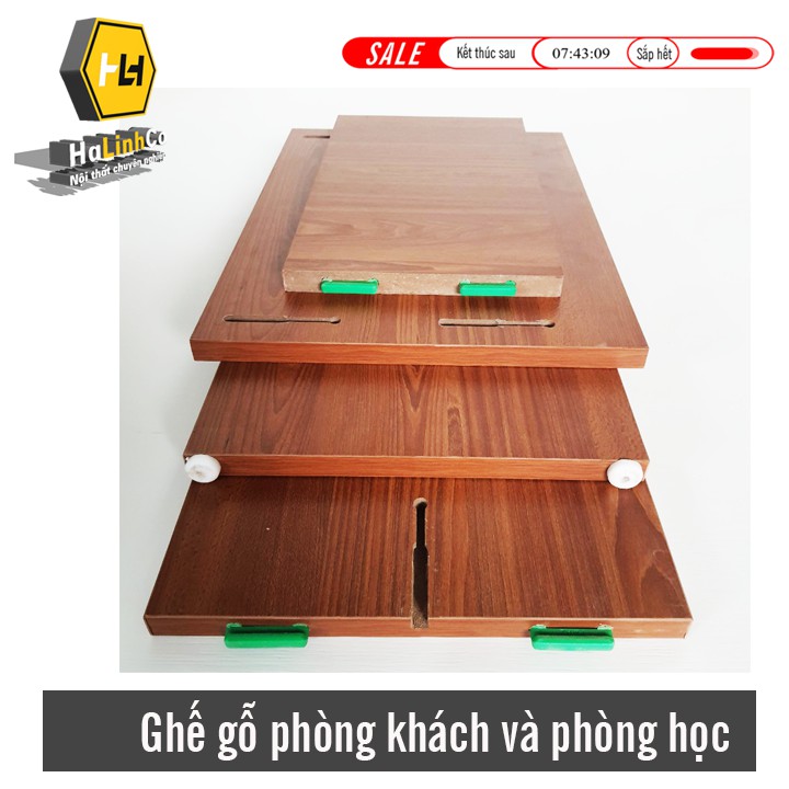 Ghế gỗ dạng ghế đôn vuông ngồi phòng khách và phòng học (bảo hành 12 tháng)