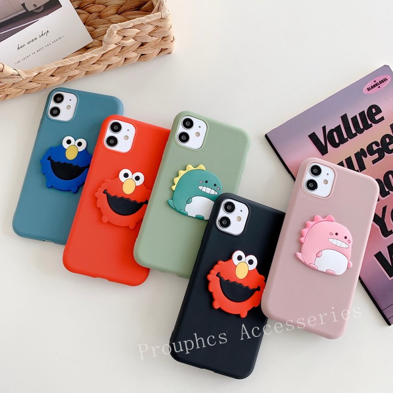 Ốp điện thoại TPU mềm cho Huawei Nova 2i 2 Lite 3i 5T 7i Y9 Prime 2019 Y9S Honor 8X Y6P hình Sesame Street/ Khủng Long