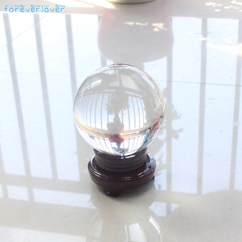 Quả cầu thủy tinh trong suốt kích thước 30/40/50mm dùng trang trí