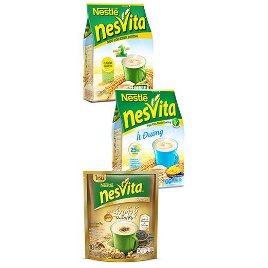 Ngũ cốc dinh dưỡng Nestlé NESVITA 400g có đường/ít đường