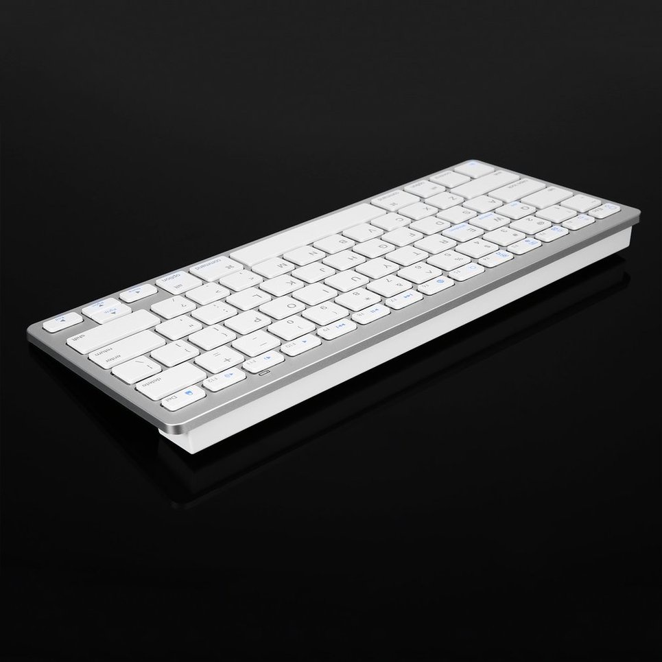 Silver Ultra-slim Wireless Keyboard Suitable For Air For Ipad Mini For Mac