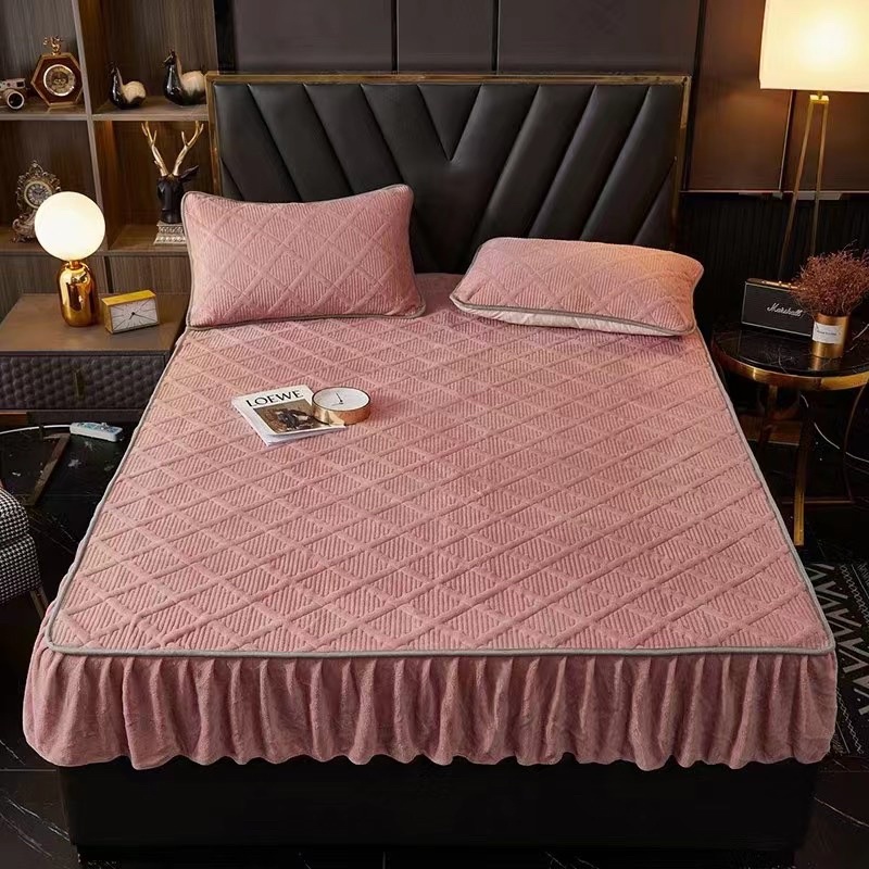 Sét ga gối nỉ bèo điệu đà sang trọng cực kỳ ấm áp,ga gối nỉ bèo ấm áp